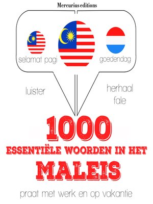 cover image of 1000 essentiële woorden in het Maleis